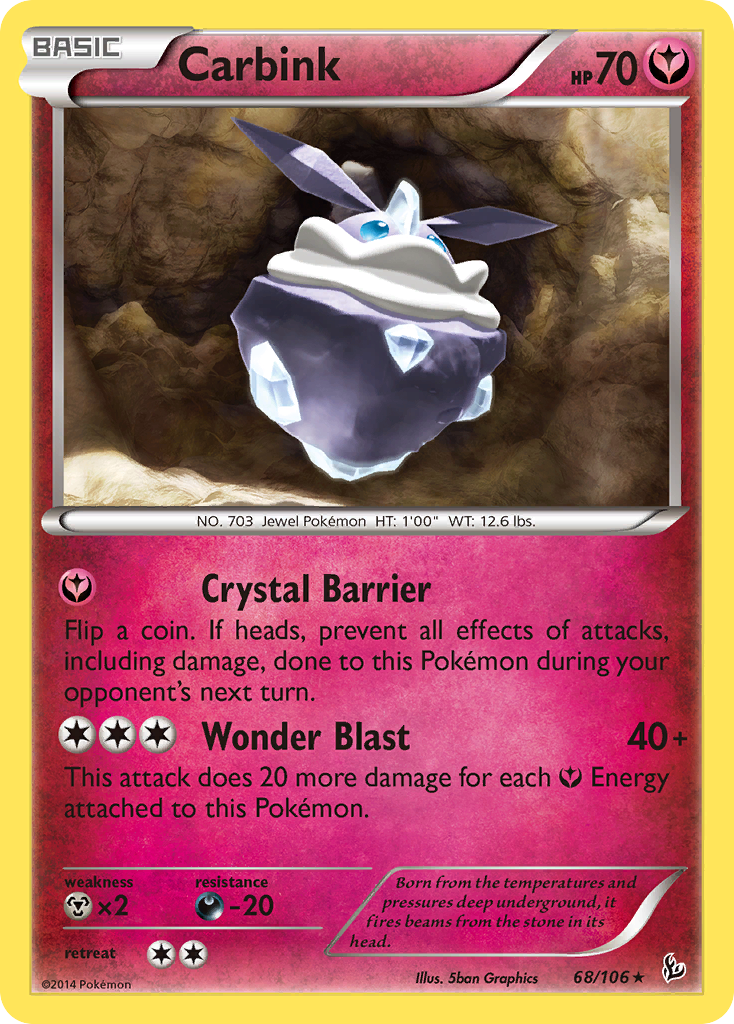 Carbink (68/106) (Theme Deck Exclusive) [XY: Flashfire] | Red Riot Games CA
