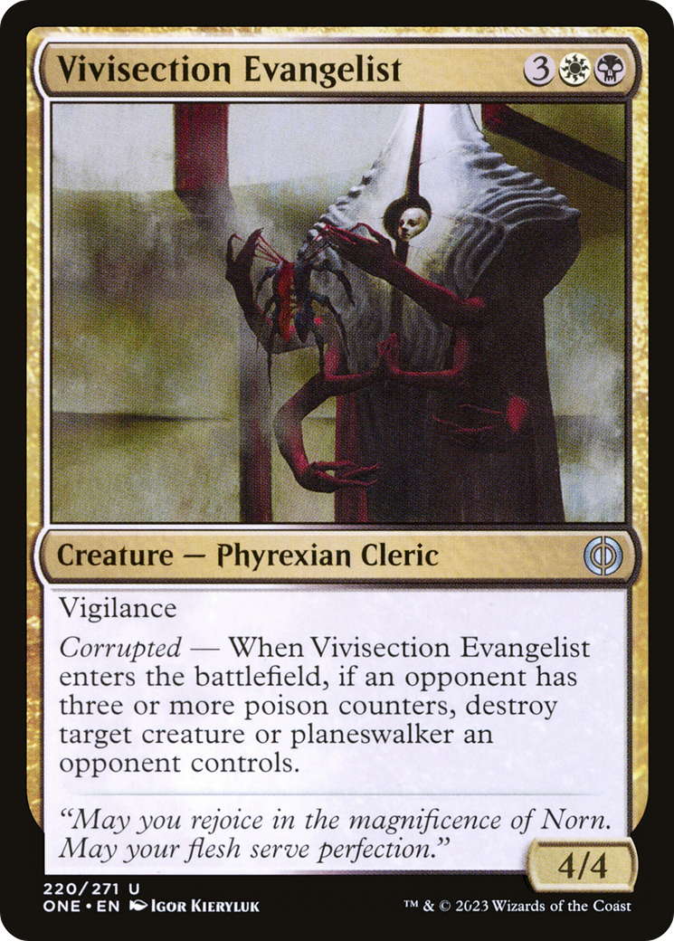 Vivisection Evangelist [Phyrexia: All Will Be One] | Red Riot Games CA