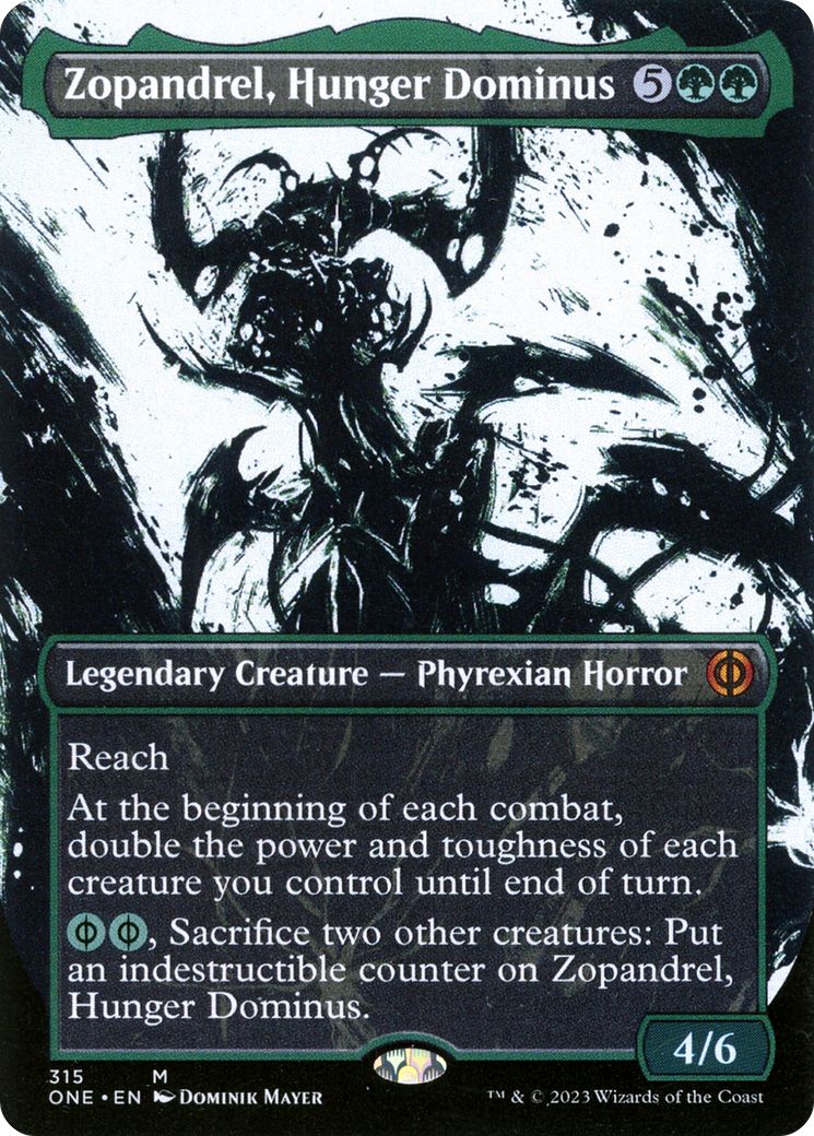 Zopandrel, Hunger Dominus (Borderless Ichor) [Phyrexia: All Will Be One] | Red Riot Games CA