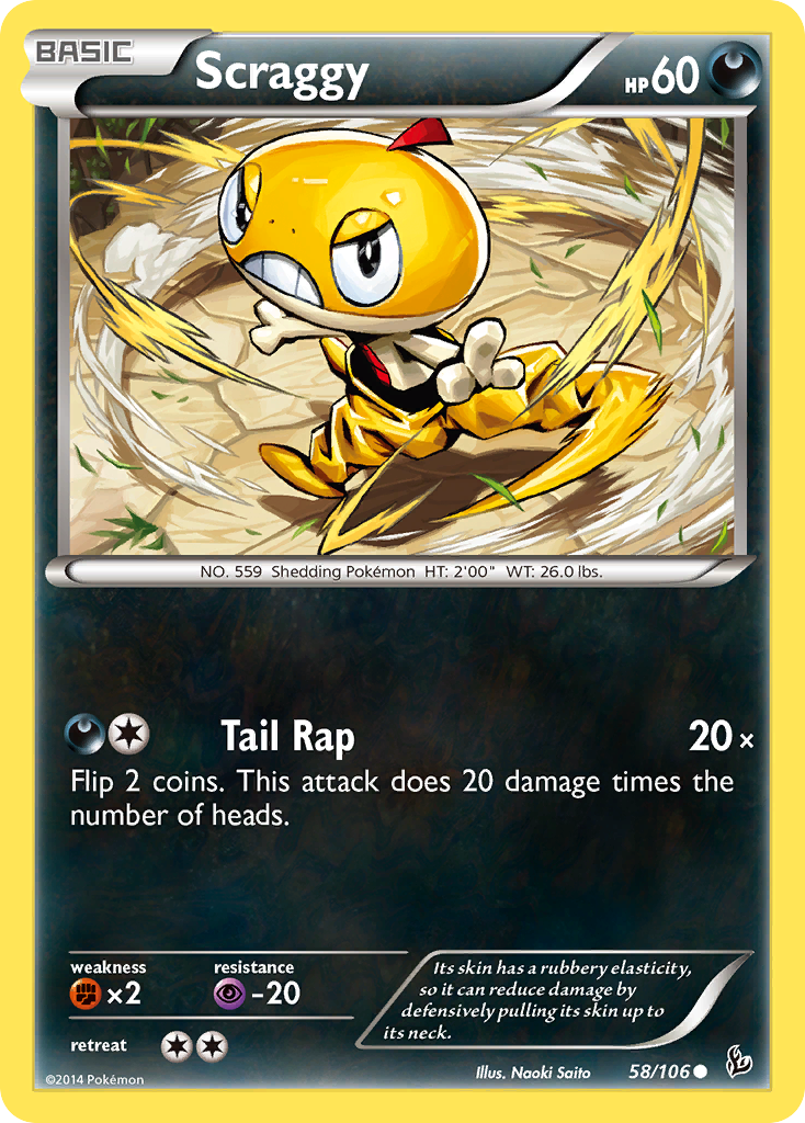 Scraggy (58/106) [XY: Flashfire] | Red Riot Games CA