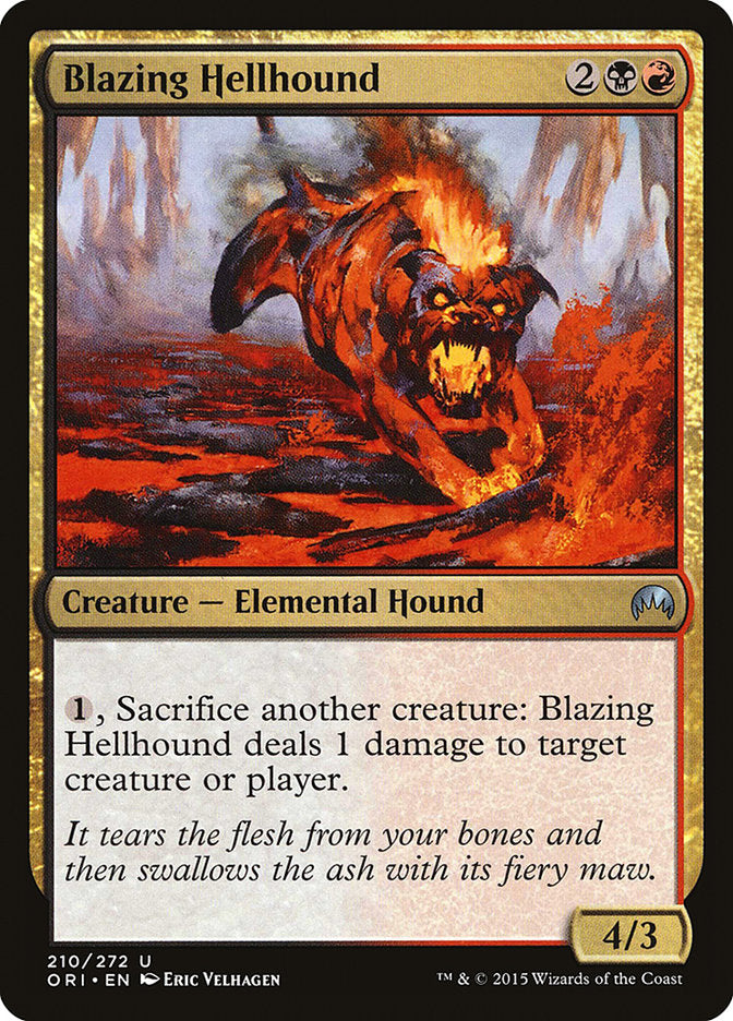 Blazing Hellhound [Magic Origins] | Red Riot Games CA