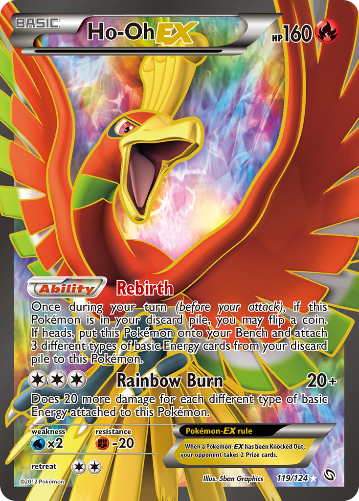 Ho-Oh EX (119/124) [Black & White: Dragons Exalted] | Red Riot Games CA