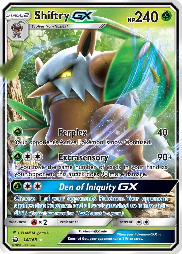 Shiftry GX (14/168) [Sun & Moon: Celestial Storm] | Red Riot Games CA