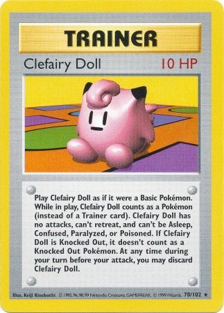Clefairy Doll (70/102) [Base Set Shadowless Unlimited] | Red Riot Games CA