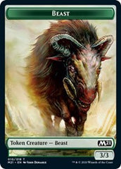 Beast // Treasure Double-Sided Token [Core Set 2021 Tokens] | Red Riot Games CA