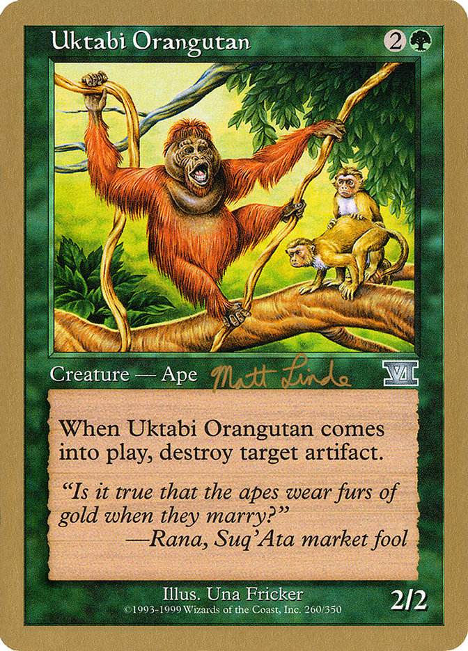 Uktabi Orangutan (Matt Linde) [World Championship Decks 1999] | Red Riot Games CA