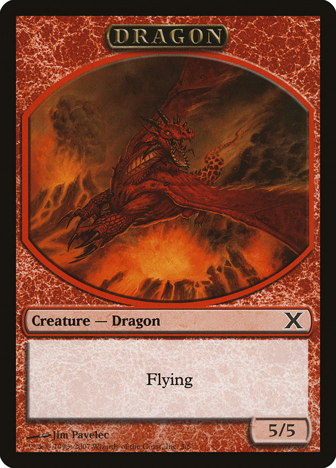 Dragon Token [Tenth Edition Tokens] | Red Riot Games CA