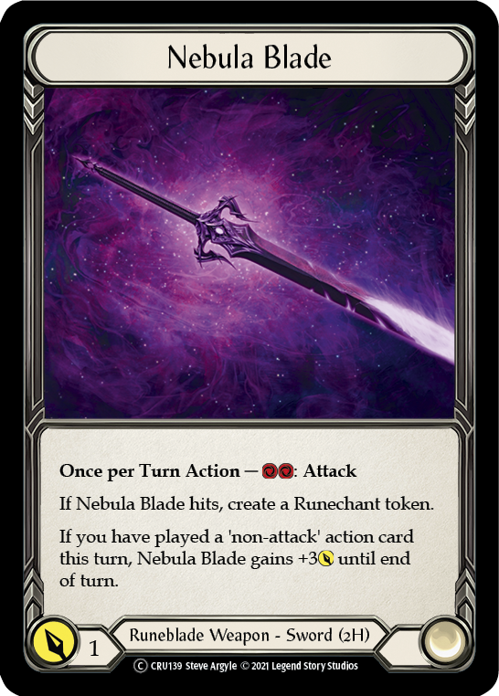 Nebula Blade [U-CRU139] (Crucible of War Unlimited)  Unlimited Rainbow Foil | Red Riot Games CA