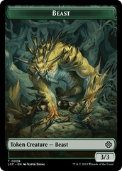 Beast // Merfolk (0003) Double-Sided Token [The Lost Caverns of Ixalan Commander Tokens] | Red Riot Games CA