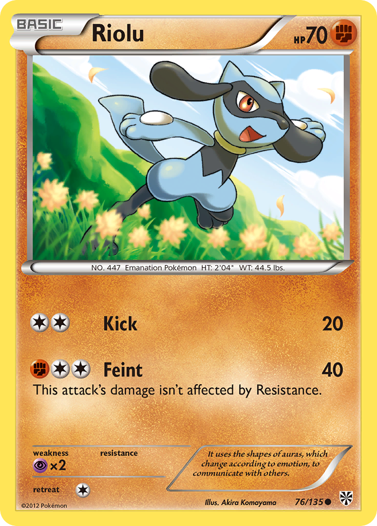 Riolu (76/135) [Black & White: Plasma Storm] | Red Riot Games CA