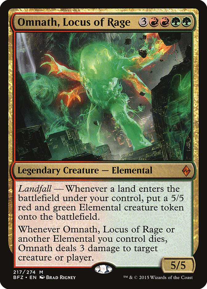 Omnath, Locus of Rage [Battle for Zendikar] | Red Riot Games CA