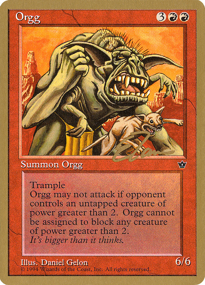 Orgg (Eric Tam) [Pro Tour Collector Set] | Red Riot Games CA