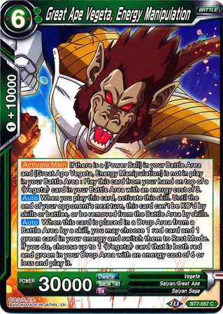 Great Ape Vegeta, Energy Manipulation (BT7-057) [Assault of the Saiyans] | Red Riot Games CA