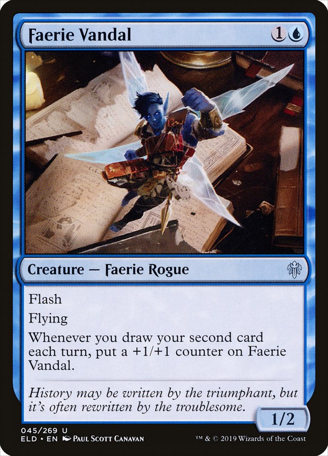 Faerie Vandal [Throne of Eldraine] | Red Riot Games CA