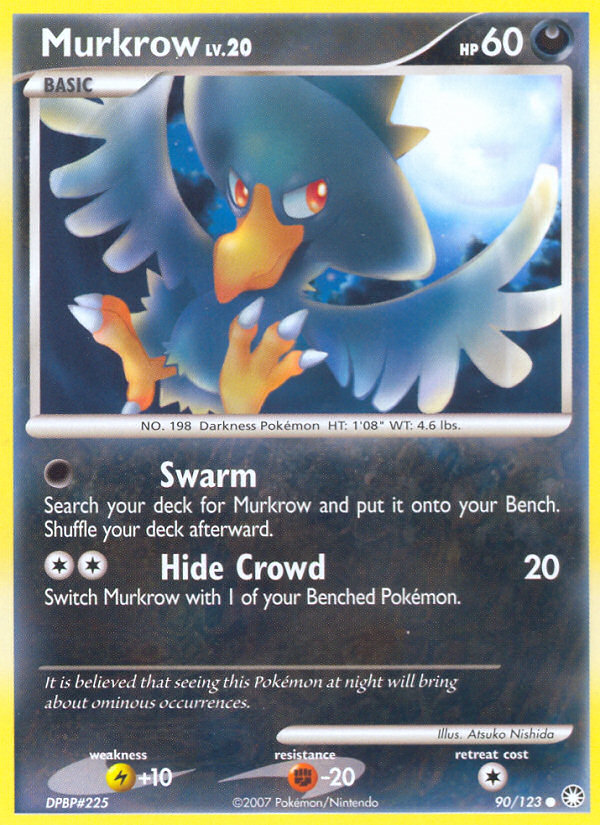 Murkrow (90/123) [Diamond & Pearl: Mysterious Treasures] | Red Riot Games CA