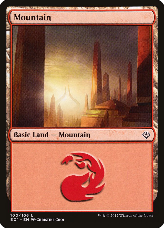 Mountain (100) [Archenemy: Nicol Bolas] | Red Riot Games CA