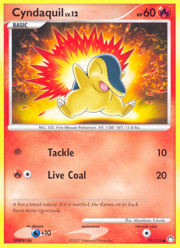 Cyndaquil (79/123) [Diamond & Pearl: Mysterious Treasures] | Red Riot Games CA
