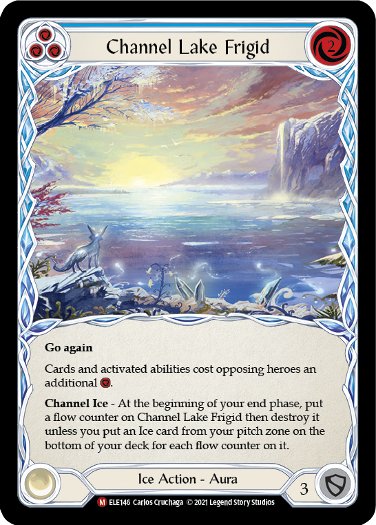 Channel Lake Frigid (Alternate Art) [ELE146] (Tales of Aria)  1st Edition Rainbow Foil | Red Riot Games CA