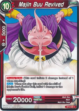 Majin Buu Revived (BT2-028) [Union Force] | Red Riot Games CA