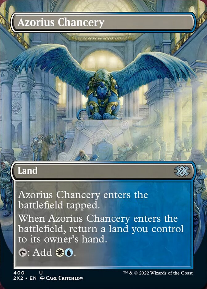 Azorius Chancery (Borderless Alternate Art) [Double Masters 2022] | Red Riot Games CA