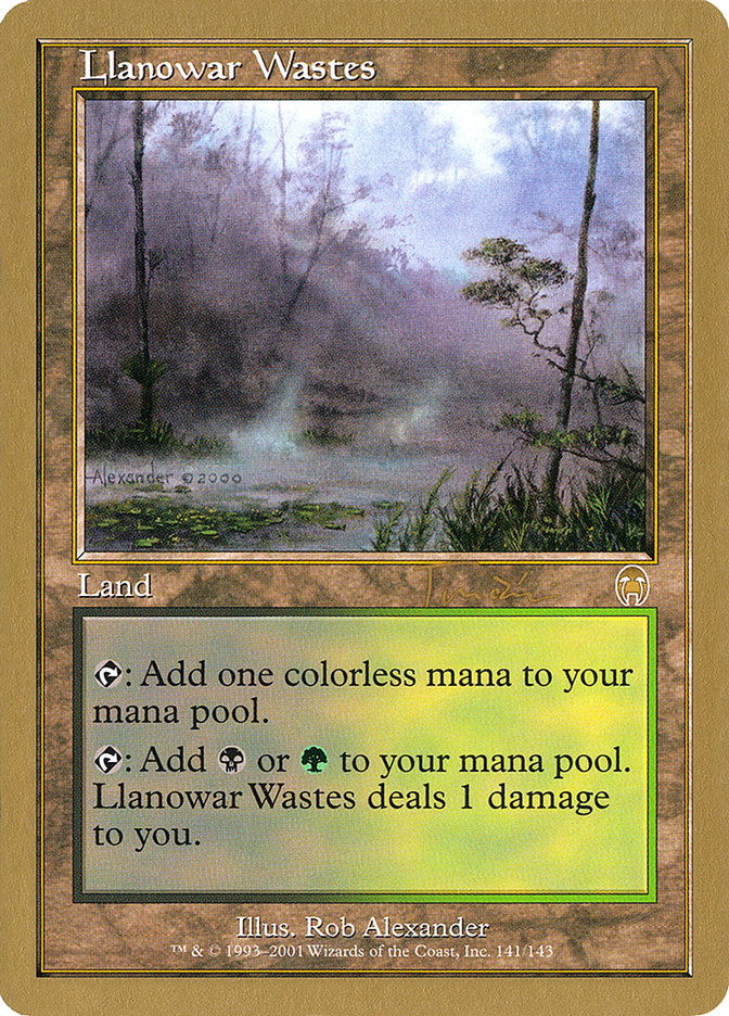 Llanowar Wastes (Jan Tomcani) [World Championship Decks 2001] | Red Riot Games CA