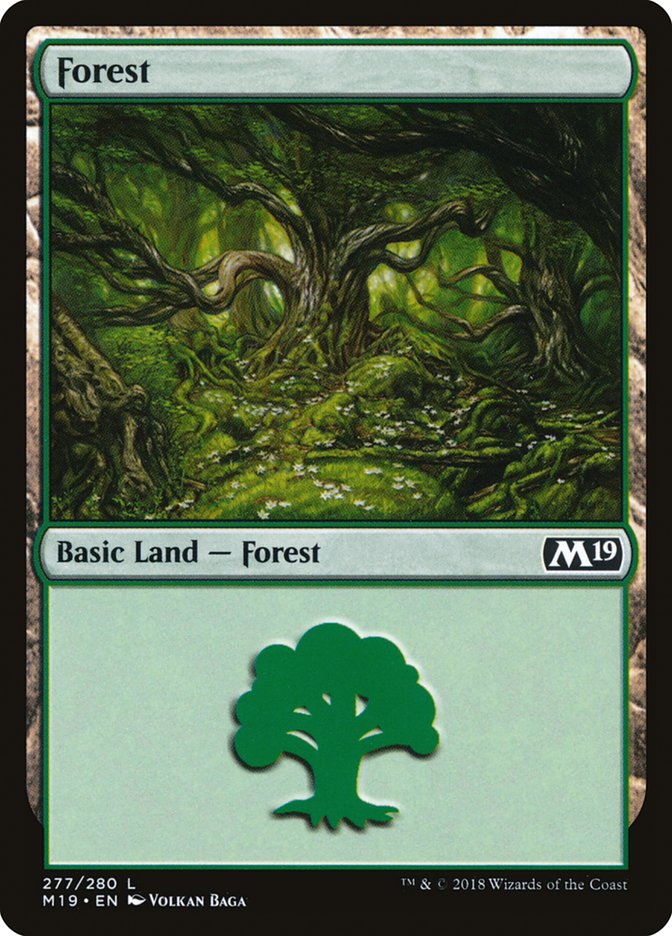 Forest (277) [Core Set 2019] | Red Riot Games CA
