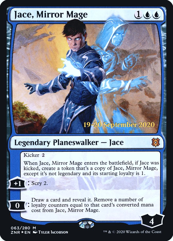 Jace, Mirror Mage [Zendikar Rising Prerelease Promos] | Red Riot Games CA