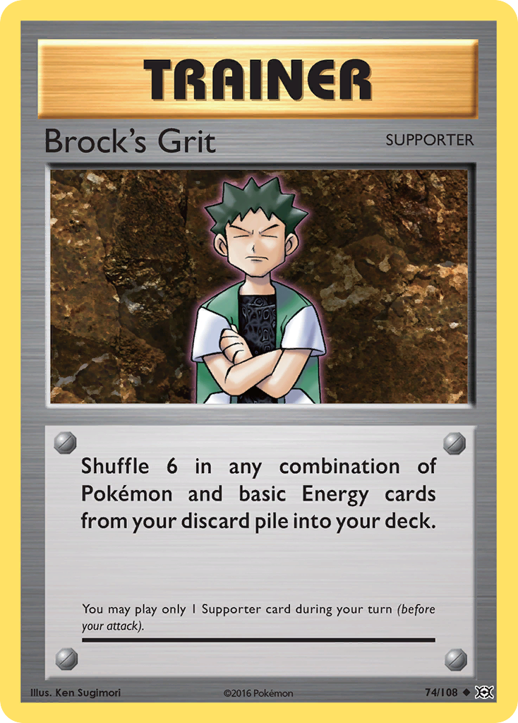 Brock's Grit (74/108) [XY: Evolutions] | Red Riot Games CA