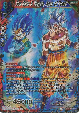 Son Goku & Vegeta, Apex of Power (BT9-136) [Universal Onslaught] | Red Riot Games CA