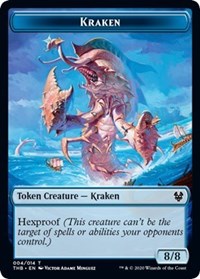 Kraken // Satyr Double-Sided Token [Theros Beyond Death Tokens] | Red Riot Games CA