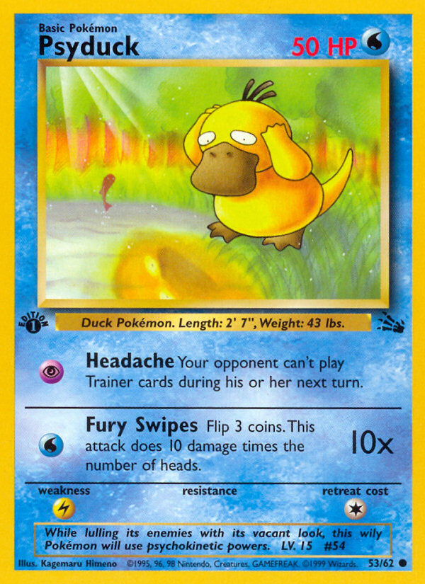 Psyduck (53/62) [Fossil 1st Edition] | Red Riot Games CA