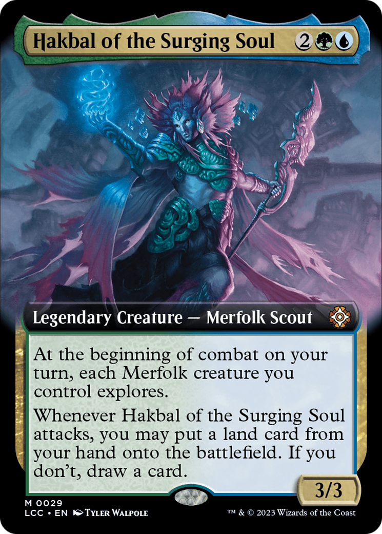 Hakbal of the Surging Soul (Extended Art) [The Lost Caverns of Ixalan Commander] | Red Riot Games CA