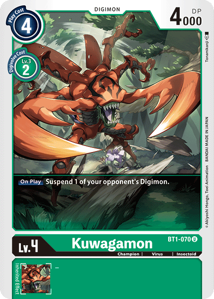 Kuwagamon [BT1-070] [Release Special Booster Ver.1.0] | Red Riot Games CA