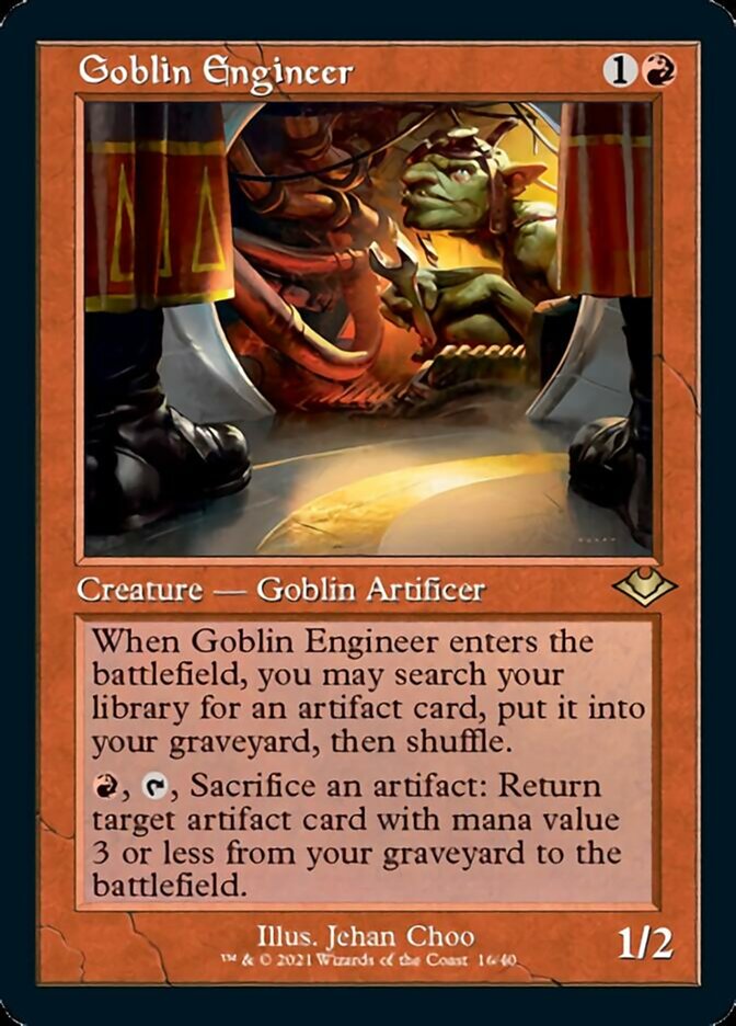 Goblin Engineer (Retro Foil Etched) [Modern Horizons 2] | Red Riot Games CA