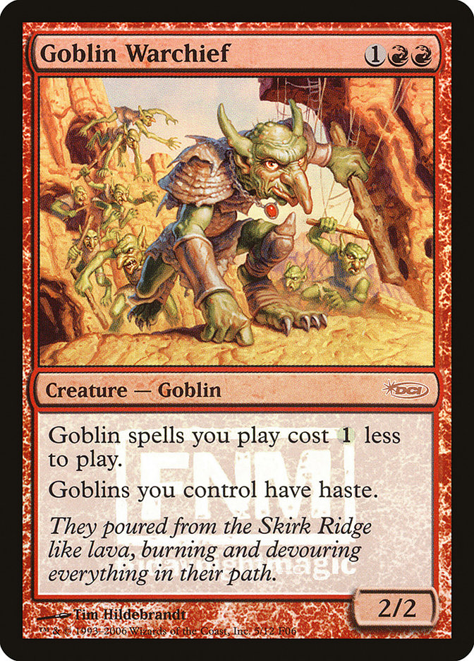 Goblin Warchief [Friday Night Magic 2006] | Red Riot Games CA