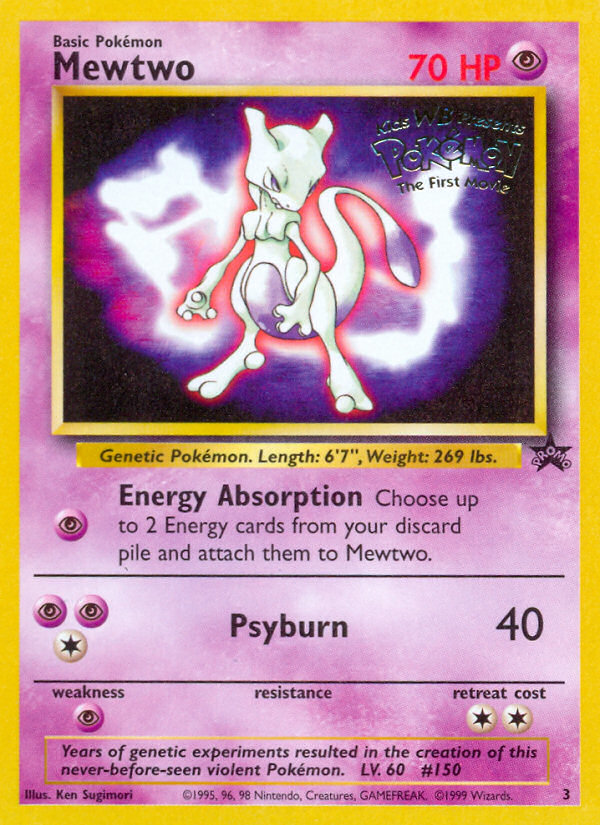 Mewtwo (3) [Wizards of the Coast: Black Star Promos] | Red Riot Games CA