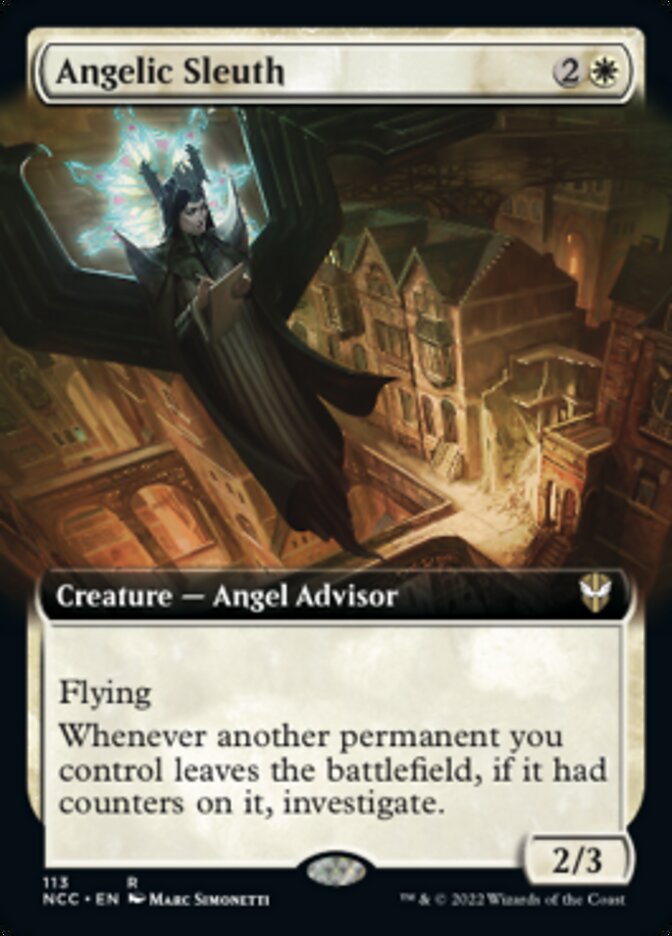 Angelic Sleuth (Extended Art) [Streets of New Capenna Commander] | Red Riot Games CA