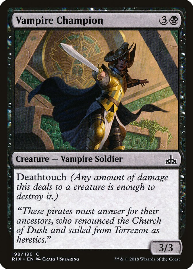 Vampire Champion [Rivals of Ixalan] | Red Riot Games CA