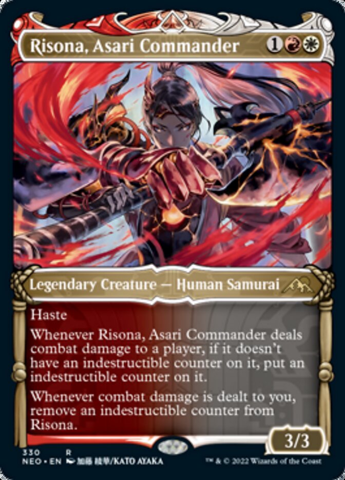 Risona, Asari Commander (Showcase Samurai) [Kamigawa: Neon Dynasty] | Red Riot Games CA