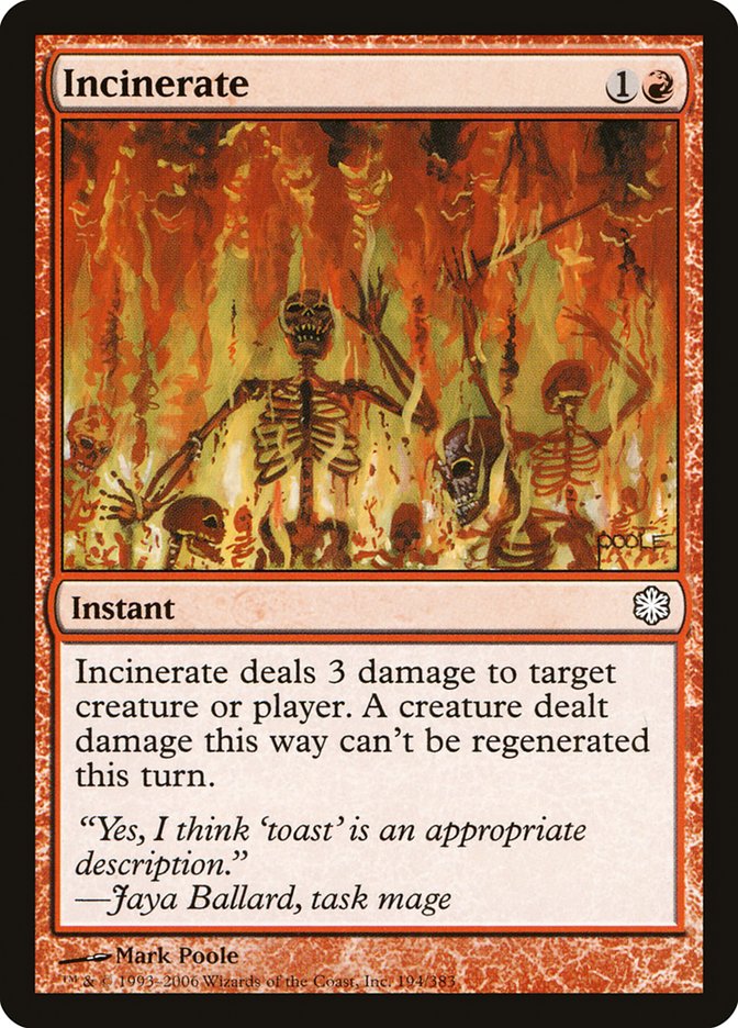 Incinerate [Coldsnap Theme Decks] | Red Riot Games CA