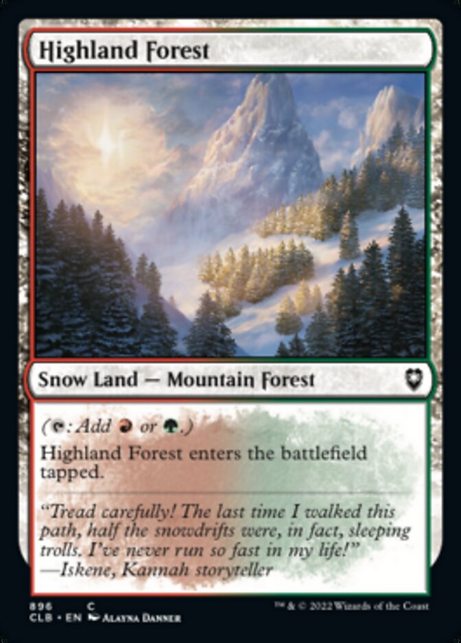 Highland Forest [Commander Legends: Battle for Baldur's Gate] | Red Riot Games CA