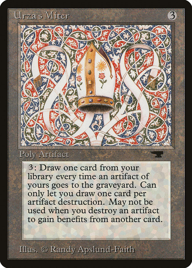 Urza's Miter [Antiquities] | Red Riot Games CA