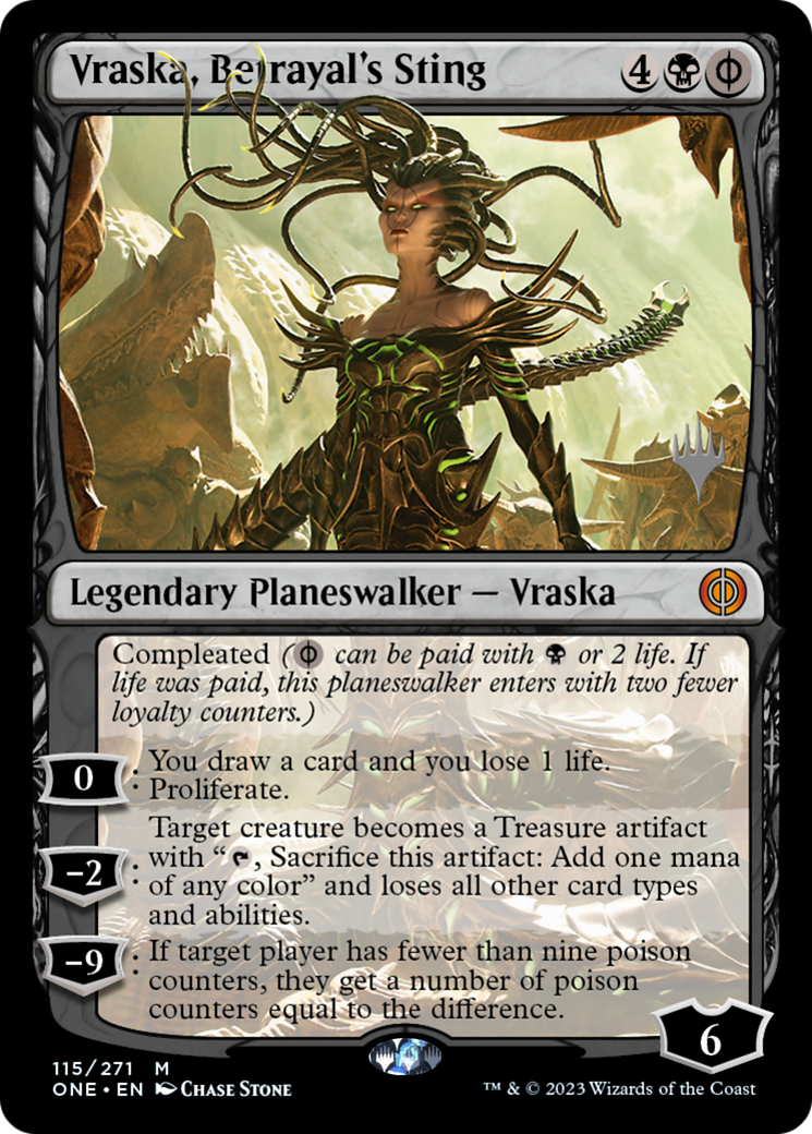 Vraska, Betrayal's Sting (Promo Pack) [Phyrexia: All Will Be One Promos] | Red Riot Games CA