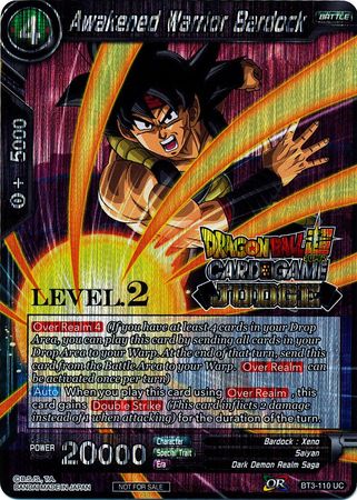 Awakened Warrior Bardock (Level 2) (BT3-110) [Judge Promotion Cards] | Red Riot Games CA