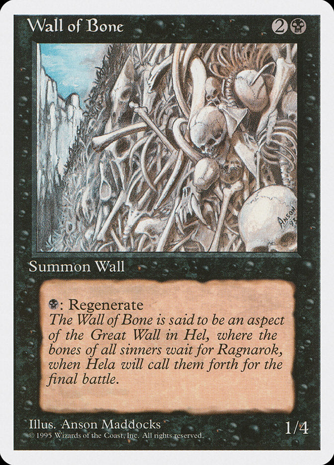 Wall of Bone [Fourth Edition] | Red Riot Games CA