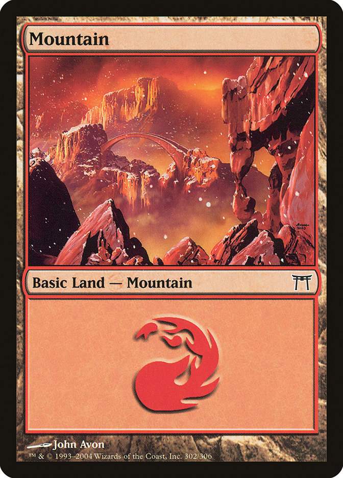 Mountain (302) [Champions of Kamigawa] | Red Riot Games CA
