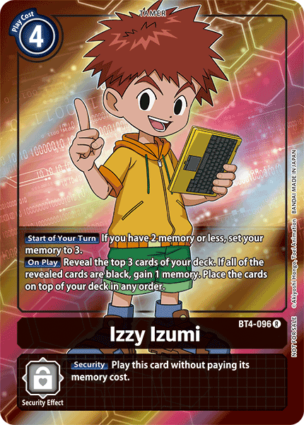 Izzy Izumi [BT4-096] (Buy-A-Box Promo) [Great Legend Promos] | Red Riot Games CA