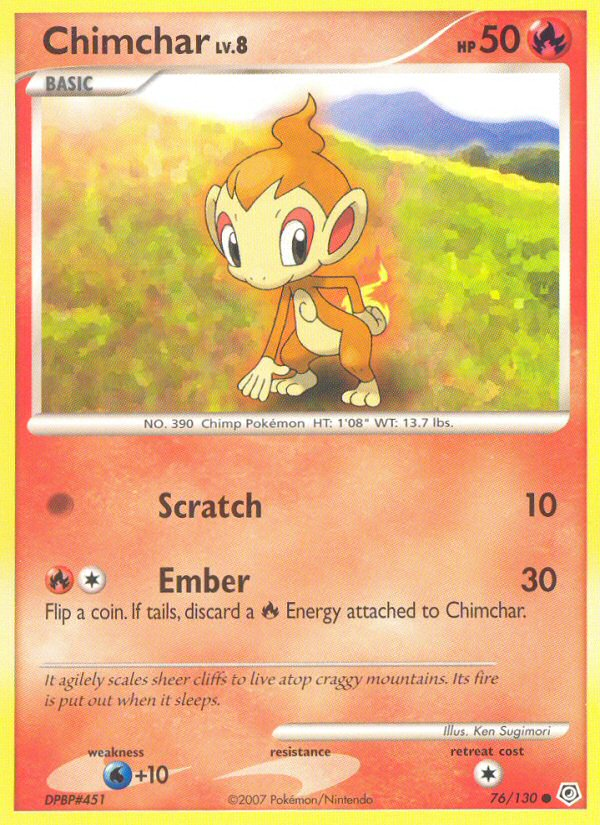 Chimchar (76/130) [Diamond & Pearl: Base Set] | Red Riot Games CA