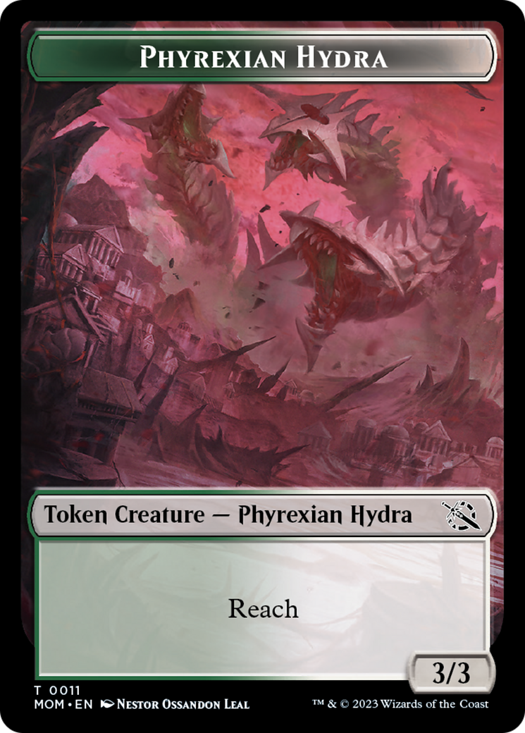 Elemental (2) // Phyrexian Hydra (11) Double-Sided Token [March of the Machine Tokens] | Red Riot Games CA
