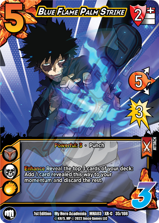 Blue Flame Palm Strike (XR) [Heroes Clash]